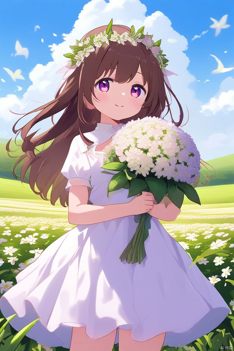 杰作,  1girl,  blue_flower by 叫我浅笑大人就好了 on Tensor.Art
