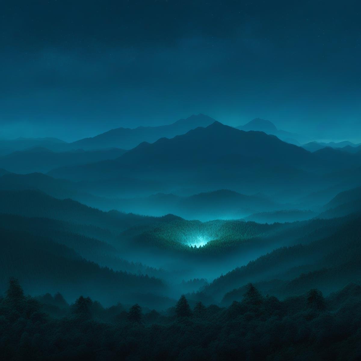FANTASY_LOOK SCENERY OUTDOORS TREE NIGHT SKY NATURE CLOUD FOREST MOUNTAIN by Jorgito78 on Tensor.Art