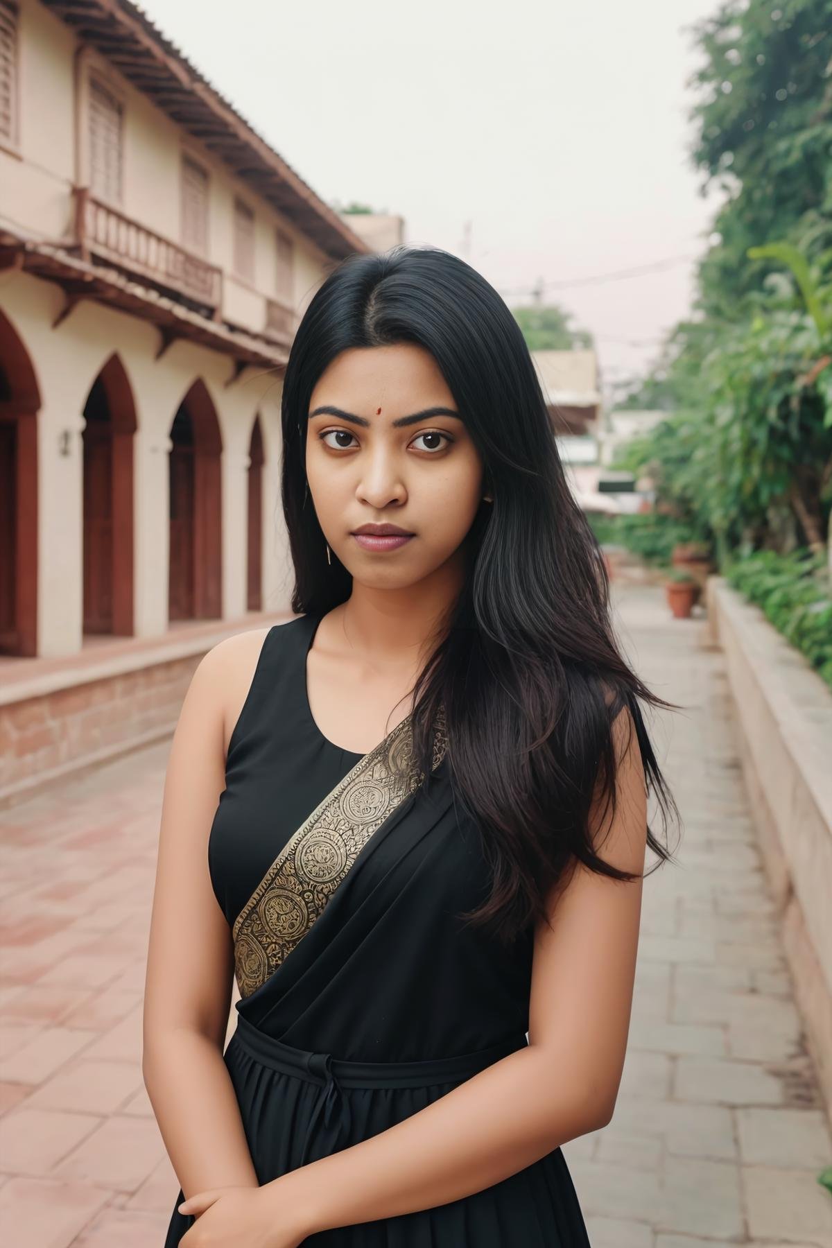 casual photo of a female, adult, indian girl 22 years old. a model, beautiful cute young attractive indian teenage girl, village girl, 36 years old, cute, Instagram model, long black_hair, warm,in terrace , indian,girl, photorealistic, sports ,dress,1girl,velvaura,photorealis tic,Indian real girl Look like face shape kriti sanon, instagram instagram real, real life,hi_resolution,sari,saari,, absurd res, highly detailed, masterpiece, <lora:GoodHands-beta2:0.8>