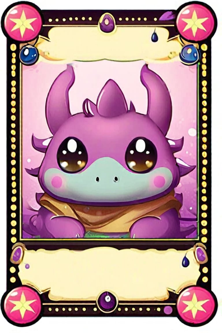 card game, monster cute, borders