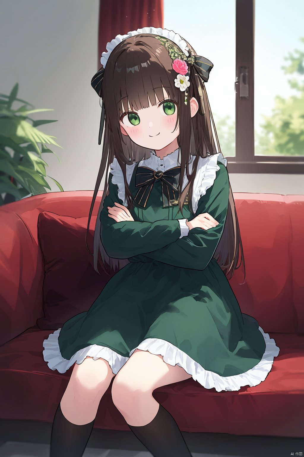 1girl,  solo,  dress by 叫我浅笑大人就好了 on Tensor.Art