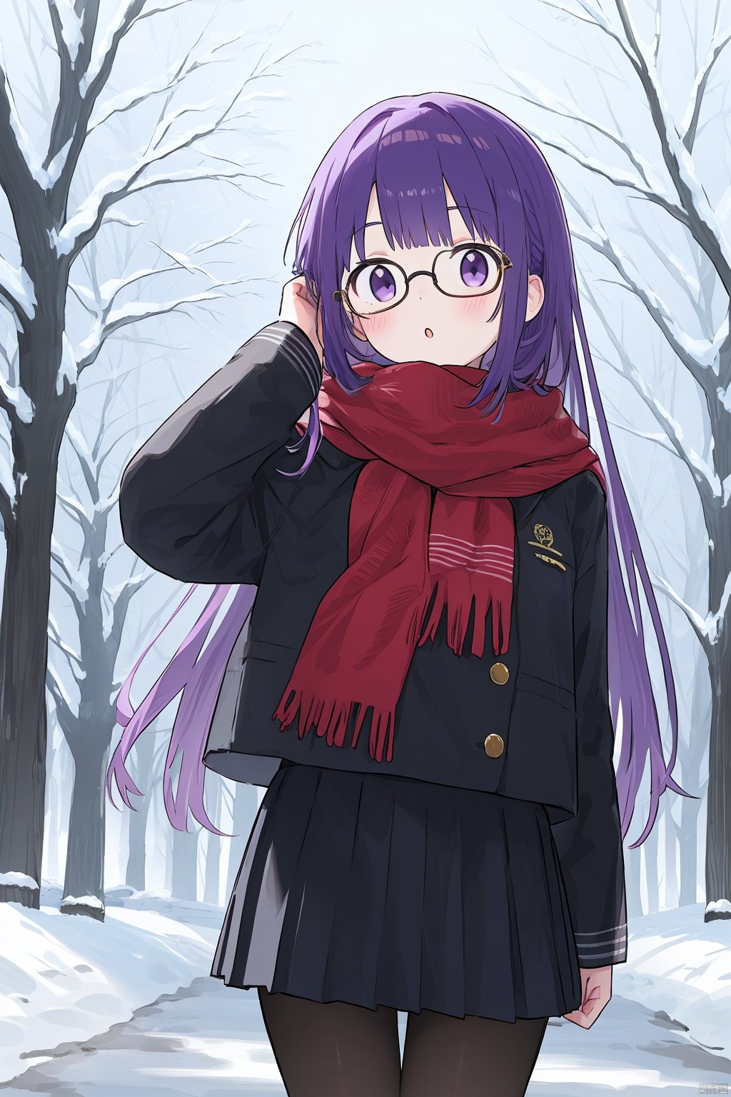 1girl,  solo,  scarf by 叫我浅笑大人就好了 on Tensor.Art