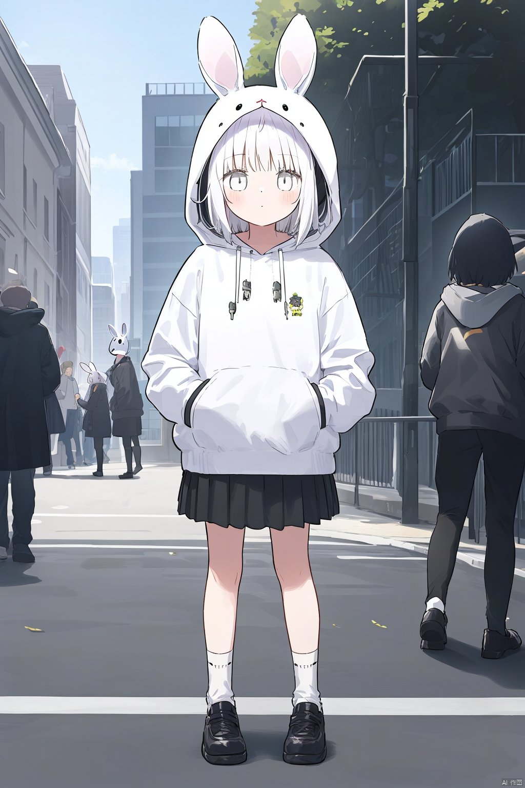 1girl,  solo,  hood by 叫我浅笑大人就好了 on Tensor.Art