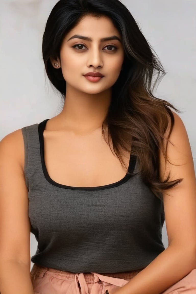 Beautiful woman wearing a tank top,  analog photograph,  professional fashion photoshoot by Imageized on Tensor.Art