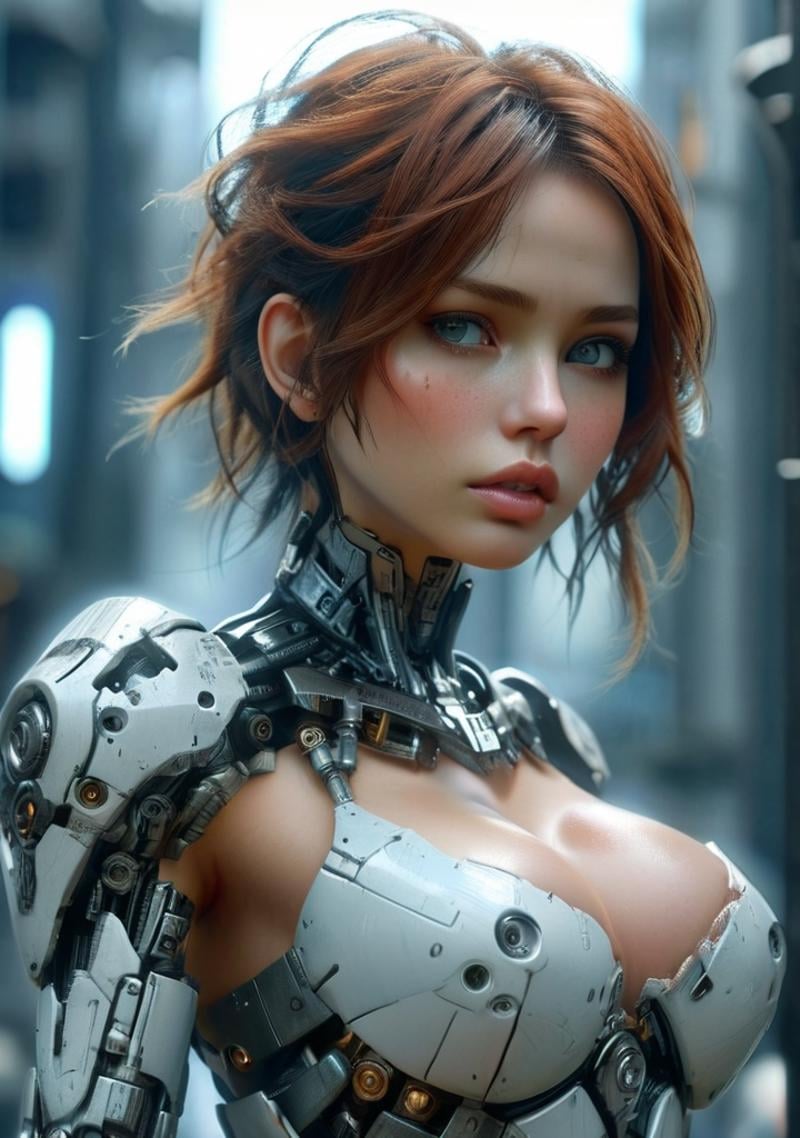 <lora:Stairway_to_liberation_ver1.3:0.7>,full body,mecha skirt, realistic,Exquisite Face, (Highly detailed face 1.2), highly detailed skin, skin pores, (big breasts:1.4),