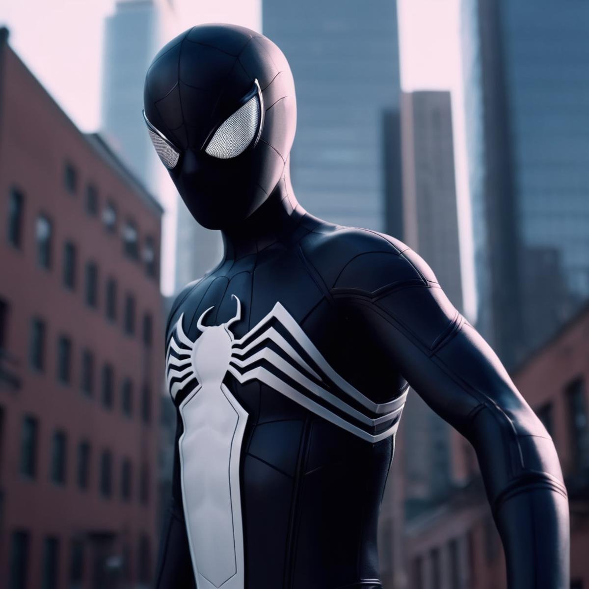 cinematic film still of  <lora:Symbiote Suit:1>A Symbiote Suit of a spider - man is shooting a web in air,Spider-Man Symbiote Suit,solo,1boy,male focus,sky,day,bodysuit,mask,chain,building,city,white eyes,superhero,tokusatsu , realistic, realism, photorealism, hyperrealism, hyperrealistic, realistic, sharp, detailed, cinematography style, film light style, movie still,  professional photography, artistic, perfection, contrast, cinematic, filmic, high quality photo,  8k quality, colorful, dark shadow, shallow depth of field, vignette, highly detailed, high budget, bokeh, cinemascope, moody, epic, gorgeous, film grain, grainy