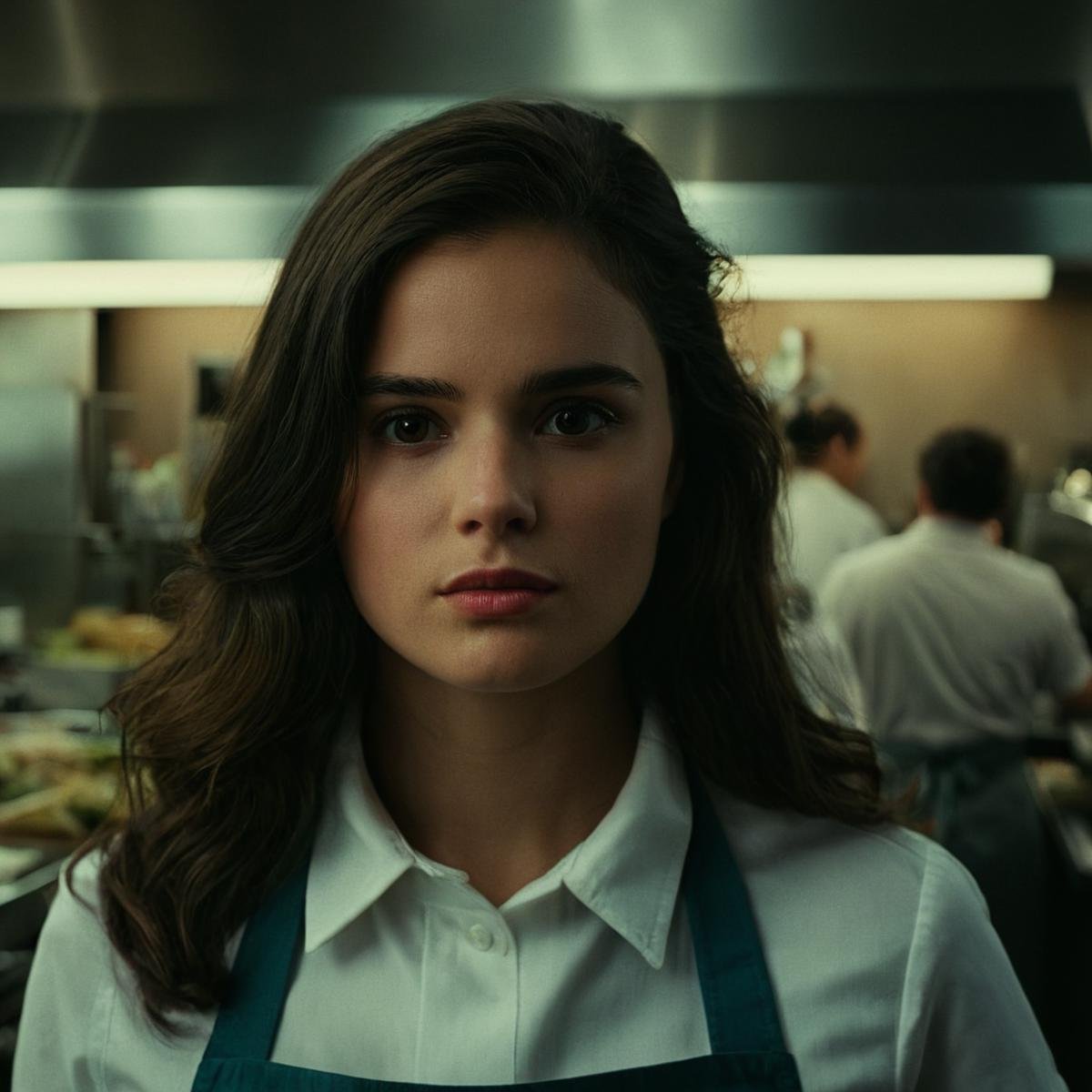 cinematic film still of perfection style detailed A beautiful Anamorphic format film photo of a woman with long hair and a...