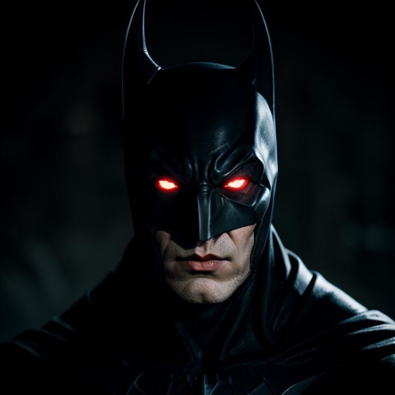 cinematic film still of Batman Vampire a batman mask with a creepy face,  shallow depth of field,  vignette by EauDeNoire...