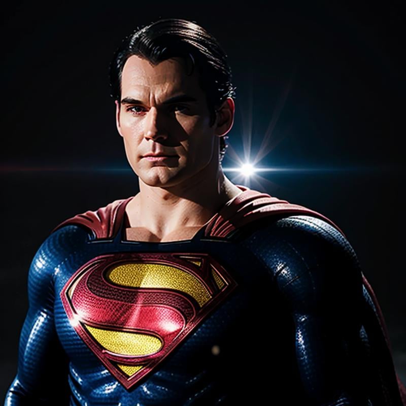 <lora:Superman SD1.5:1.2>Superman a man in a superman costume standing in front of a black background