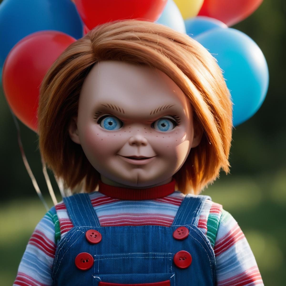 cinematic film still of Chucky,  Charles Lee "Chucky" Ray,  antagonist by EauDeNoire on Tensor.Art