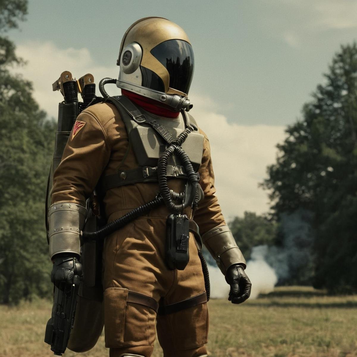 cinematic film still of Rocketeer,  Allies,  USA by EauDeNoire on Tensor.Art