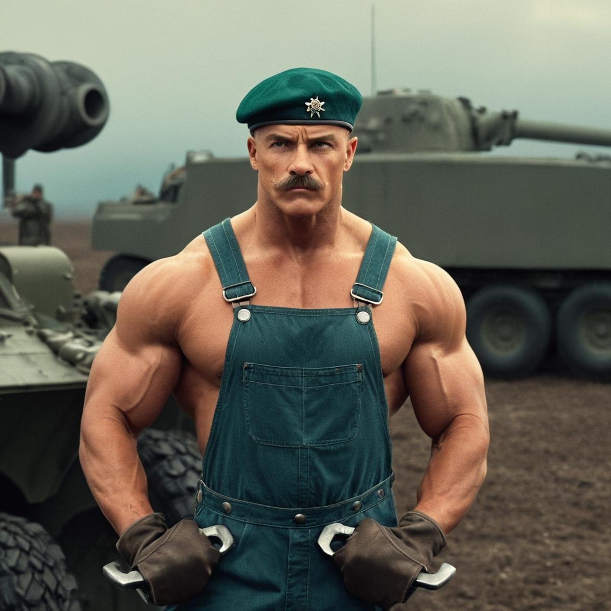 cinematic film still of Bodybuilding,  huge,  bodybuilder by EauDeNoire on Tensor.Art