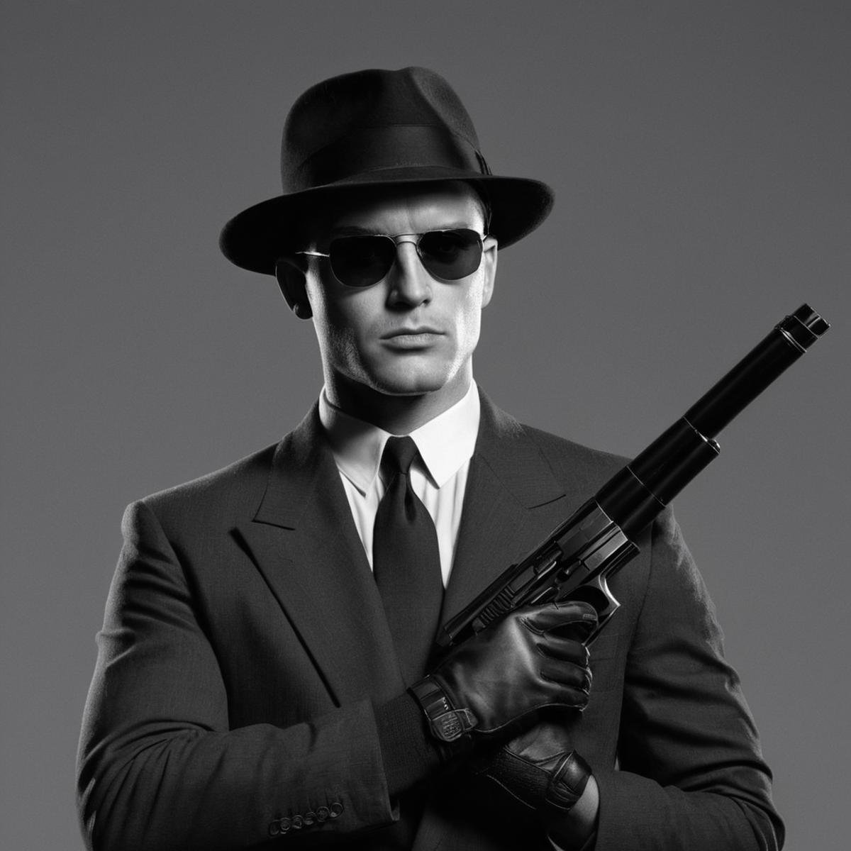 Spy agent,  secret agent,  black by EauDeNoire on Tensor.Art