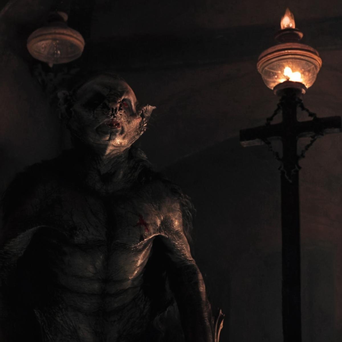 Horror-themed,  Set in 19th-century England and Romania,  Vampire Bat a vampire bat staring at a cross in front of camera...