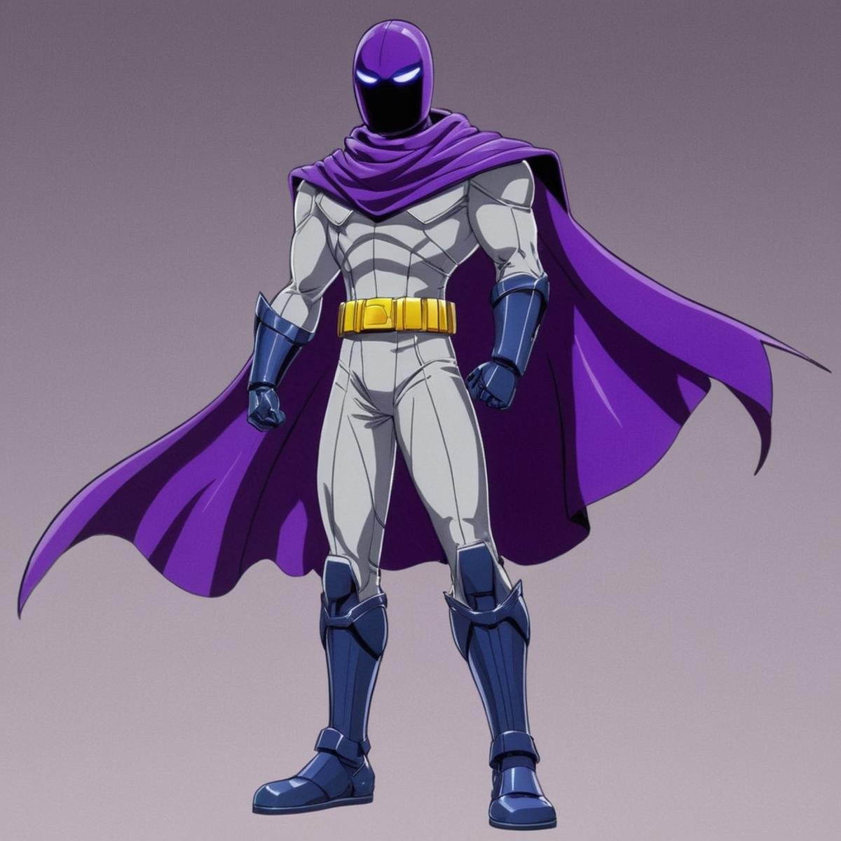 manga style art of  <lora:Original video animation style:0.8>An animated photo of a shredderman in a purple cloak and a purple cape,solo,looking at viewer,1boy,male focus,scarf,cape,armor,helmet,shoulder armor,gauntlets,clenched hand,clenched hands,pauldrons,full armor,purple scarf , anime, animated look, animated face, animated eyes, animated legs, animated hands, animated fingers, animated toes, animated lips, animated teeth, animated eyebrows, animated body, animated background, world of animation, manga style, animation, cartoon, colorful, different color, cinematic, cartoon film, film animation, different anime characters, detailed animated background, detailed animated environment, animated, hdr animation, animated photo, 2d animation, comic book animation, detailed animation, animated graphic novel, animated movie style, ova style, animation studio style, Original video animation style, vibrant, high-energy, detailed, iconic, Japanese comic style, manga