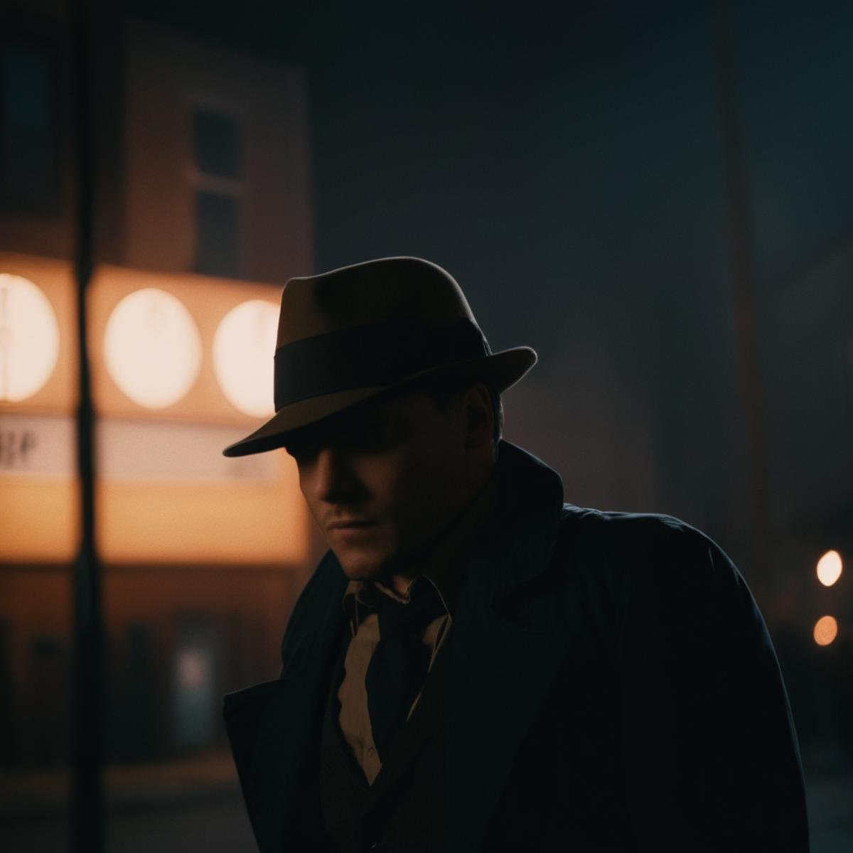 cinematic film still of The Question,  shallow depth of field,  vignette by EauDeNoire on Tensor.Art