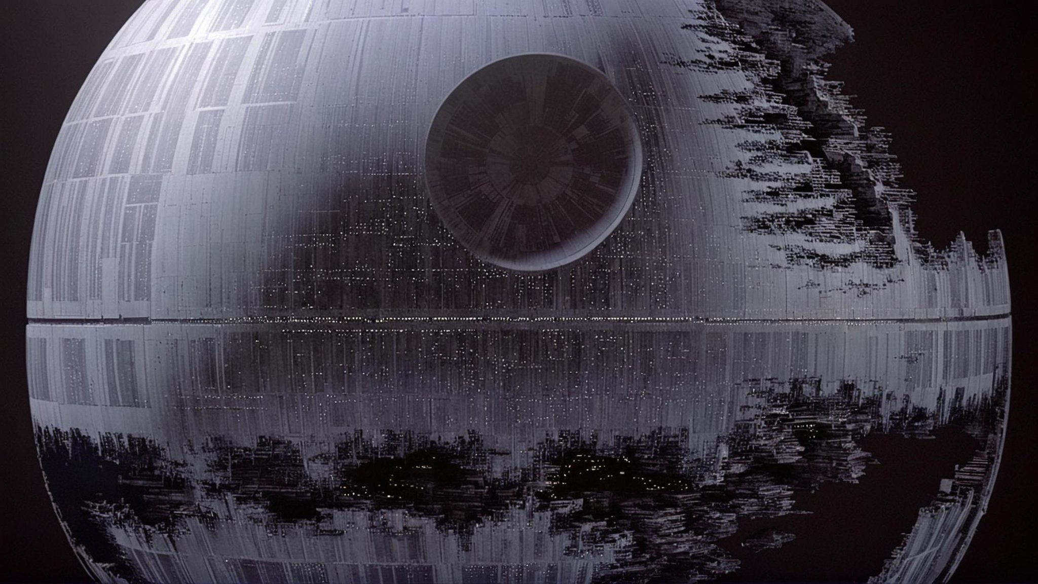 cinematic film still of detailed perfect Death Star II a diagram of a star wars death star,  in star wars style,  no human...