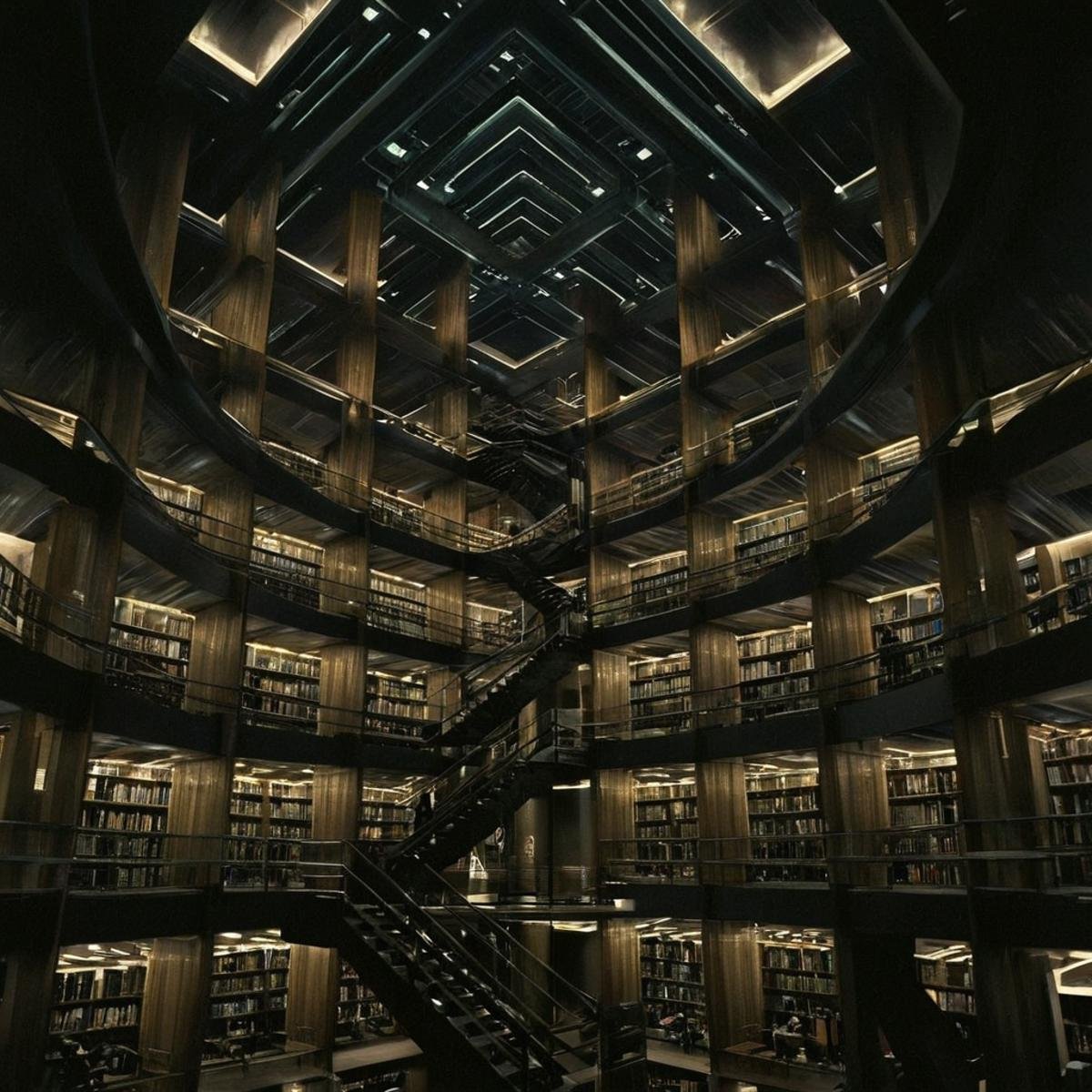 Surrealism,  1 realism perfect Chiaroscuro Lighting Style Tesseract an enormous,  hyper-cubic by EauDeNoire on Tensor.Art