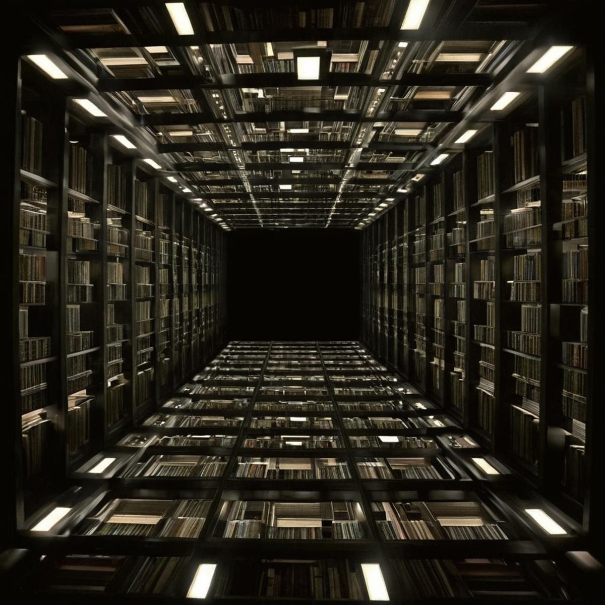 Surrealism,  1 realism perfect Chiaroscuro Lighting Style Tesseract an enormous,  hyper-cubic by EauDeNoire on Tensor.Art