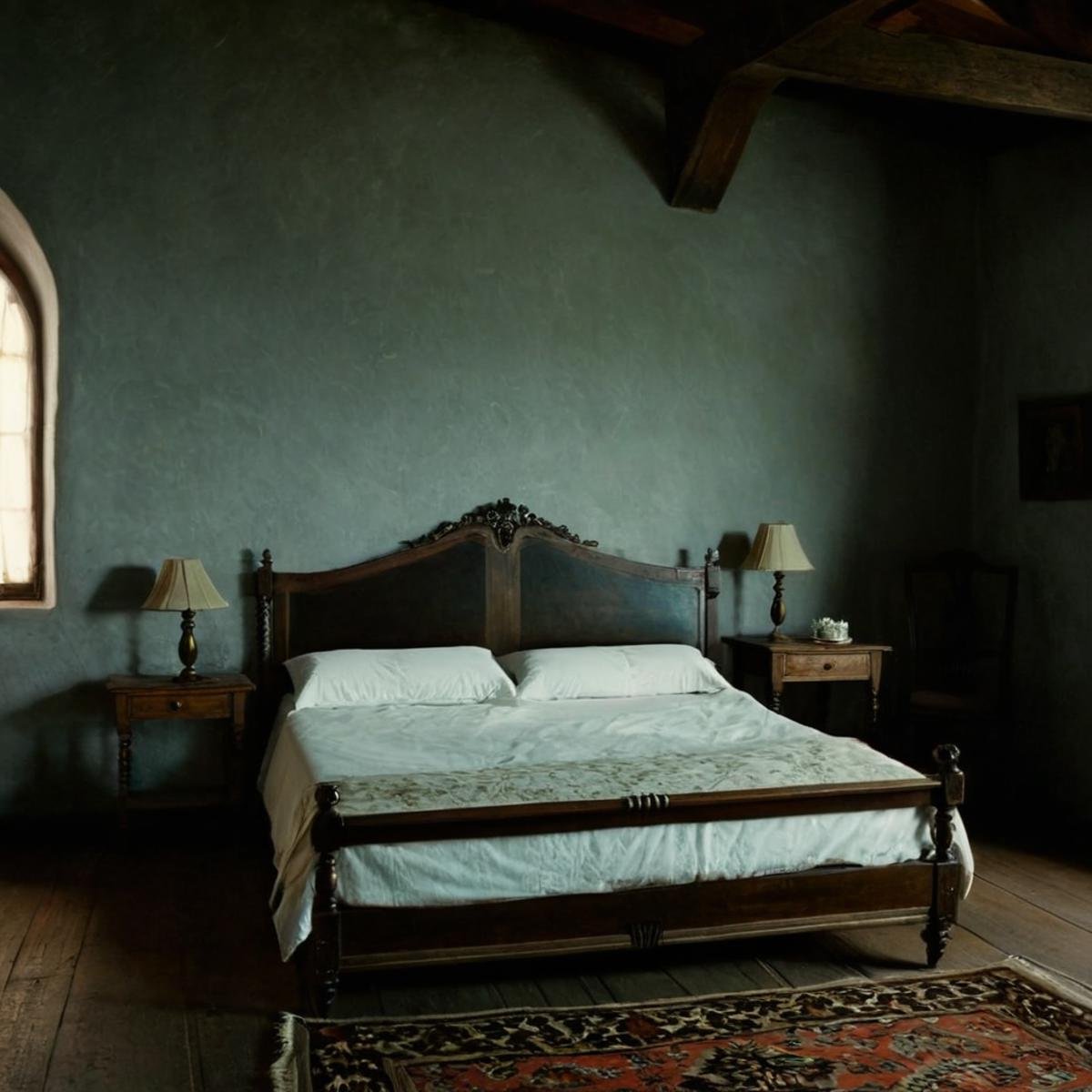 cinematic film still of 1 realism perfect Chiaroscuro Lighting StyleA different unique creative picture of a room with a b...