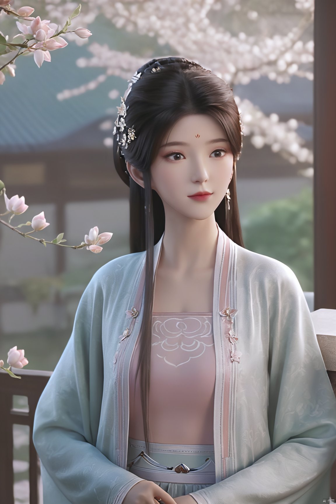 Best quality, Realistic, photorealistic, masterpiece, extremely detailed CG unity 8k wallpaper, best illumination, best shadow, huge filesize ,(huge breasts:2.3) incredibly absurdres, absurdres, looking at viewer, transparent, smog, gauze, vase, petals, room, ancient Chinese style, detailed background, wide shot background,
(((1gilr,black hair))),(Sitting on the lotus pond porch:1.39) ,(huge breasts:2.4),(A pond full of pink lotus flowers:1.3),close up of 1girl,Hairpins,hair ornament,hair wings,slim,narrow waist,(huge breasts:2.5),perfect eyes,beautiful perfect face,pleasant smile,perfect female figure,detailed skin,charming,alluring,seductive,erotic,enchanting,delicate pattern,detailed complex and rich exquisite clothing detail,delicate intricate fabrics,
Morning Serenade In the gentle morning glow, (a woman in a pink lotus-patterned Hanfu stands in an indoor courtyard:1.26),(Chinese traditional dragon and phoenix embroidered Hanfu:1.3), admiring the tranquil garden scenery. The lotus-patterned Hanfu, embellished with silver-thread embroidery, is softly illuminated by the morning light. The light mint green Hanfu imparts a sense of calm and freshness, adorned with delicate lotus patterns, with a blurred background to enhance the peaceful atmosphere,(huge breasts:2.7),Xsutaner,Xhulianxin