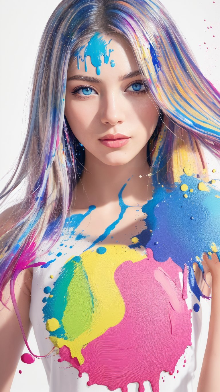 masterpiece, best quality, (extremely detailed CG unity 8k wallpaper, masterpiece, best quality, ultra-detailed, best shadow), (detailed background), (beautiful detailed face, beautiful detailed eyes), High contrast, (best illumination, an extremely delicate and beautiful),1girl,((colourful paint splashes on transparent background, dulux,)), ((caustic)), dynamic angle,beautiful detailed glow,full body,Young beauty spirit