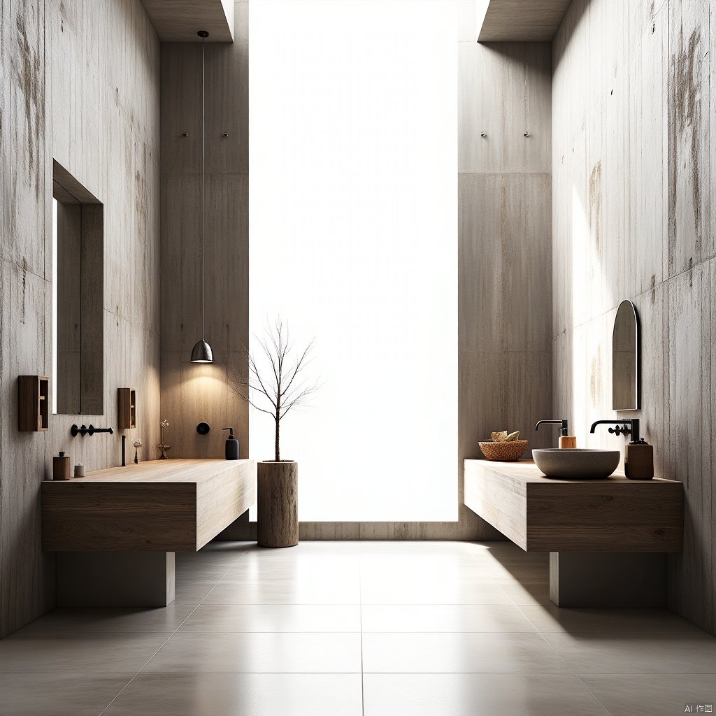 Rest room,Concrete Minimalist Style
,creative design, concept space,
render,technology, (best quality) (masterpiece), (highly in detailed), 4K,Official art, unit 8 k wallpaper, ultra detailed, masterpiece, best quality, extremely detailed,CG,low saturation, Light master, pz,muyushui,fangzi