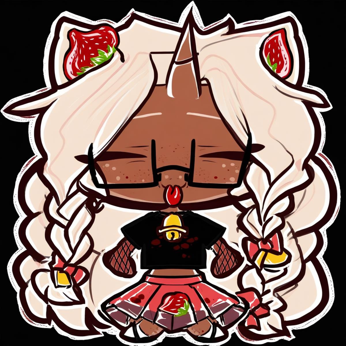 hair bow,  personification,  glasses by hush_puppers on Tensor.Art