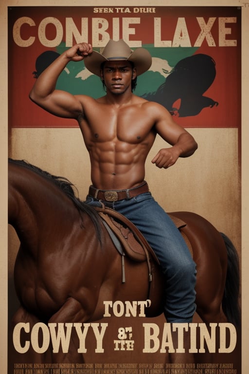 cowboy,  male_focus,  (shirtless) by Milch on Tensor.Art