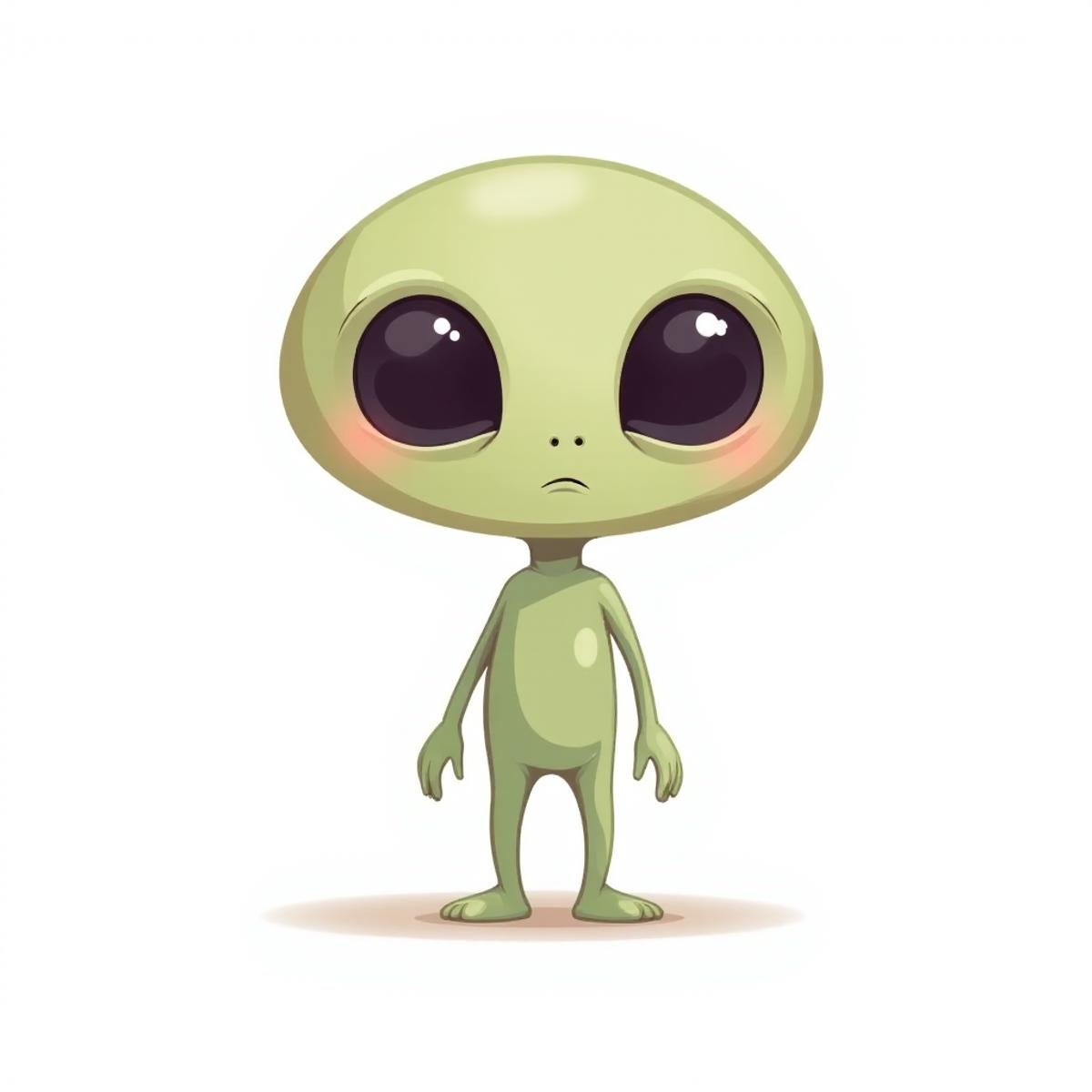 Vectorial illustration, A alien in the style of v3ctora, colourful, white background, Vector art, minimalist <lora:v3ctora:1>