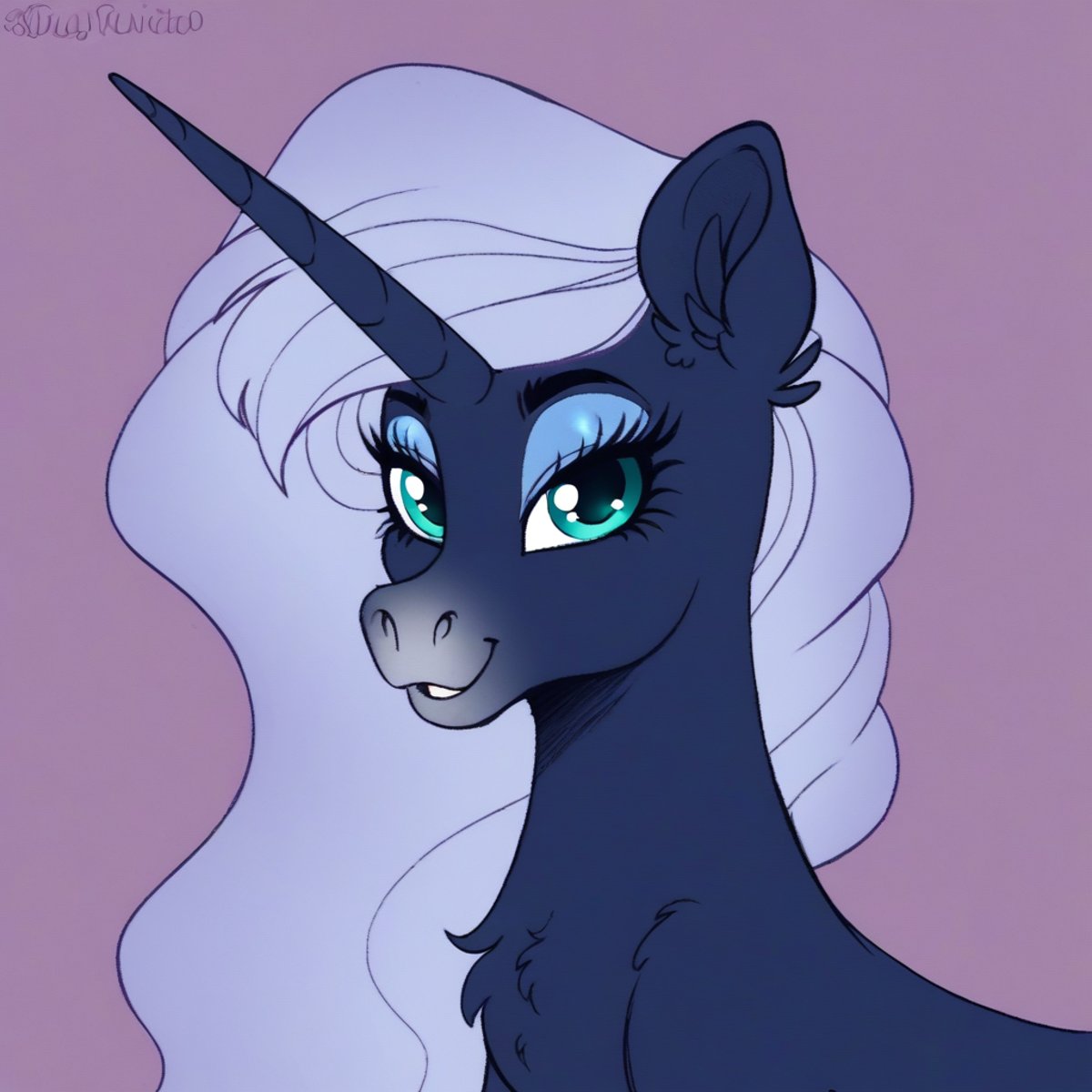 score_9, score_8_up, score_7_up, score_6_up, score_5_up, score_4_up, princess luna, horse, mare, wild manes, wild manesified, solo, bust, chest fluff, looking at you, portrait, ear fluff, lidded eyes, colored pupils, absurd resolution, detailed, beautiful, <lora:Wild_Manes-000009:1>