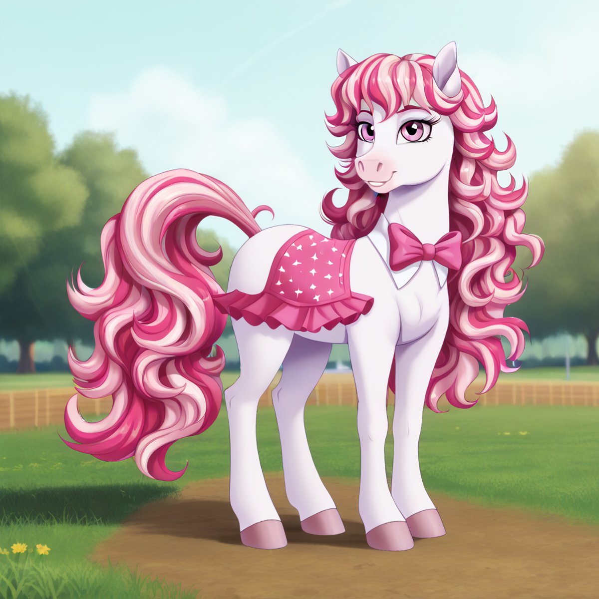 score_9, score_8_up, score_7_up, score_6_up, score_5_up, score_4_up, candi \(wild manes\), horse, wild manes, solo, full body, detailed, beautiful, <lora:Wild_Manes-000009:1>, <lora:Wholesome_MLP-v1.2:1>