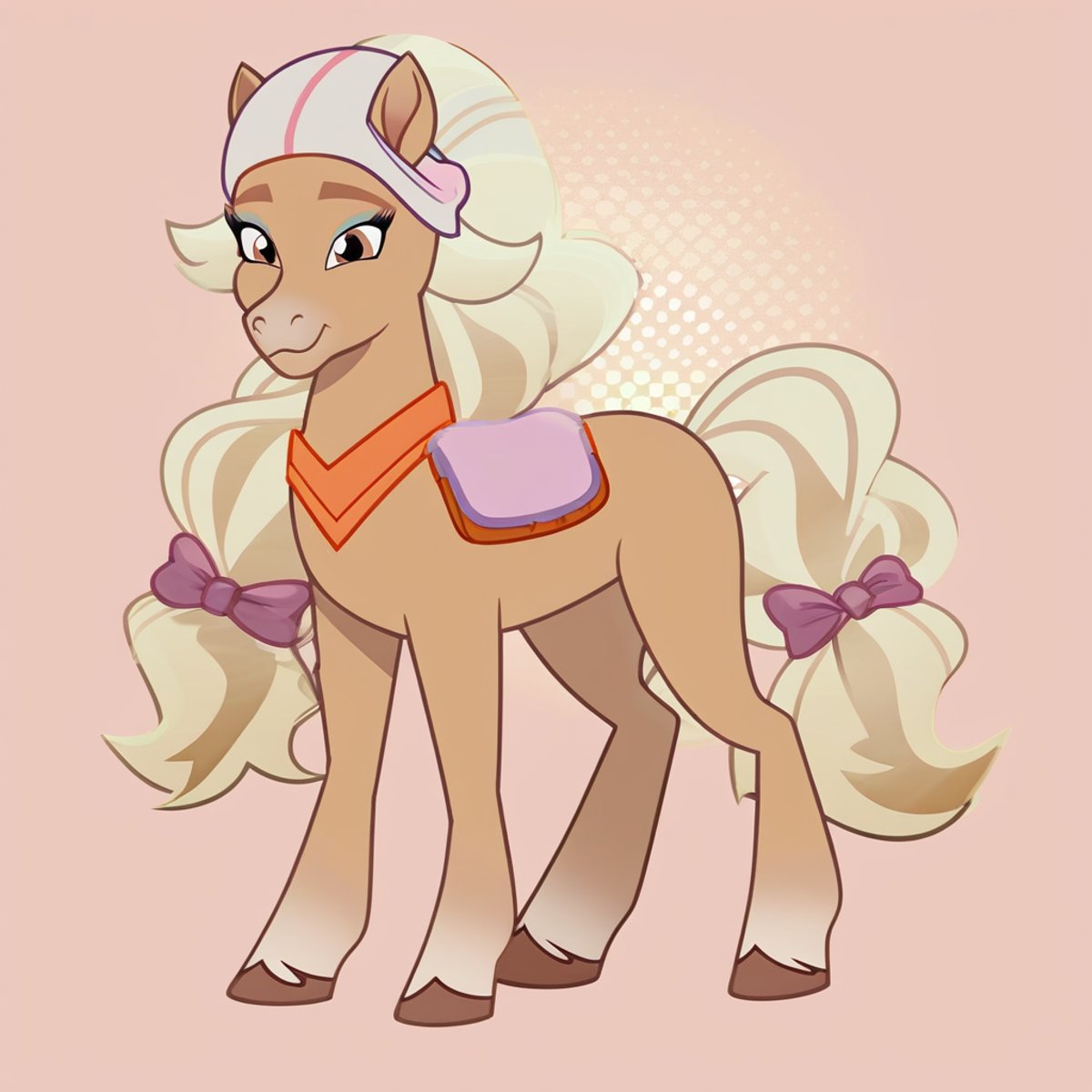 score_9, score_8_up, score_7_up, score_6_up, score_5_up, score_4_up, bailey \(wild manes\), horse, wild manes, solo, full body, <lora:Wild_Manes-000009:1>, detailed, beautiful, show accurate, vector, flat colors