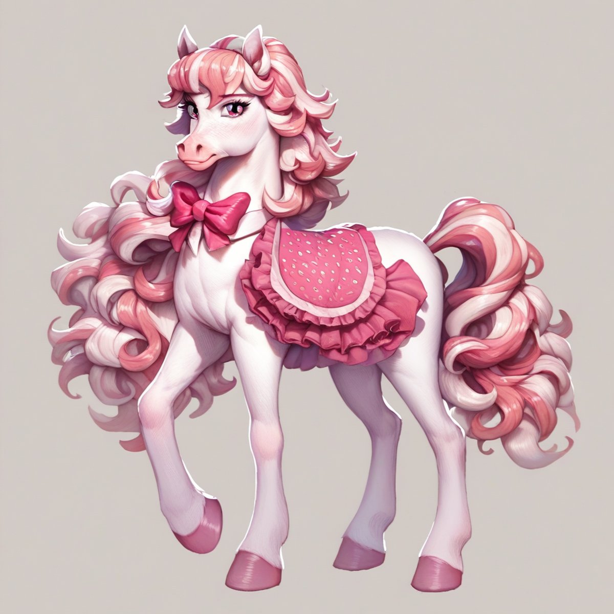 score_9, score_8_up, score_7_up, score_6_up, score_5_up, score_4_up, candi \(wild manes\), horse, wild manes, solo, full body, detailed, beautiful, <lora:Wild_Manes-000009:1>