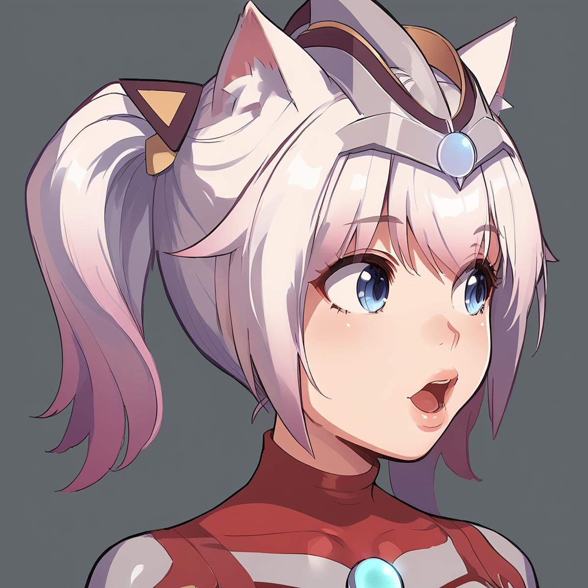 <lora:JunNeko-000009 (1):0.9>,junneko,twintails,white hair,cat tail,cat ears,headgear,blue eyes,gradient hair,pink hair,blue jewel,body markings,bodysuit,1girl,solo,looking to the side,lips,open mouth,pog,<lora:pog_v1_pruned:0.9>,, score_9,score_8_up,score_7_up,source_anime,best quality,masterpiece,uncensored,detailed eyes,<lora:add-detail-xl:0.7>