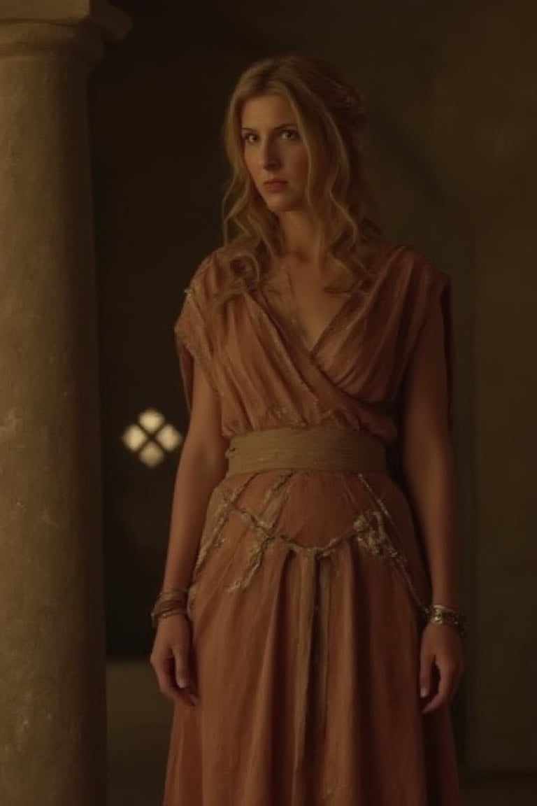 Ancient Roman noblewoman in her house