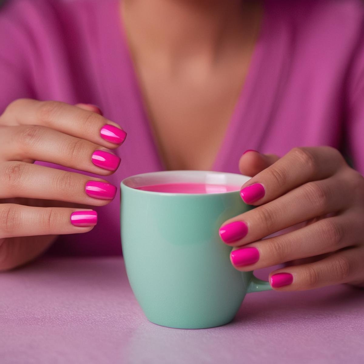 cinematic film still of  <lora:perfection style:0.1> <lora:detailed:0.3> <lora:Chiaroscuro Lighting Style:0.3>A detailed and A perfect photo of a woman holding a cup with colorful nails,hand focus,cinematic hand,best hand,better hand,awesome hand,different hand,different colors,closeup,1girl,solo,holding,jewelry,nail polish,blurry,bracelet,fingernails,depth of field,blurry background,close-up,pink nails,realistic,multicolored nails,nail art,perfection,different color,perfect color,realistic,realism,detailed background,perfect background,different background ,perfect style, perfection style, detailed style, shallow depth of field, vignette, highly detailed, high budget, bokeh, cinemascope, moody, epic, gorgeous, film grain, grainy