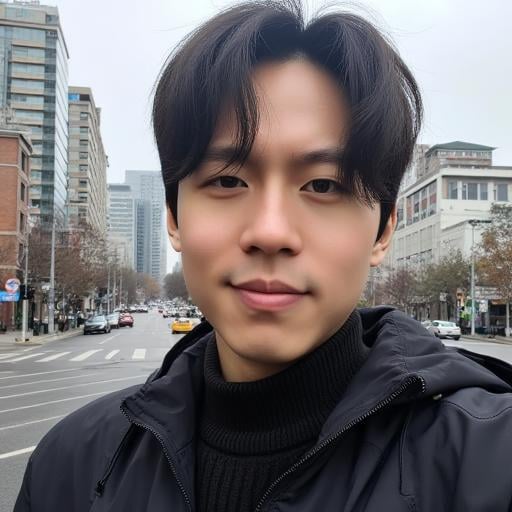 jong a korean man taking a selfie by MLOTR on Tensor.Art