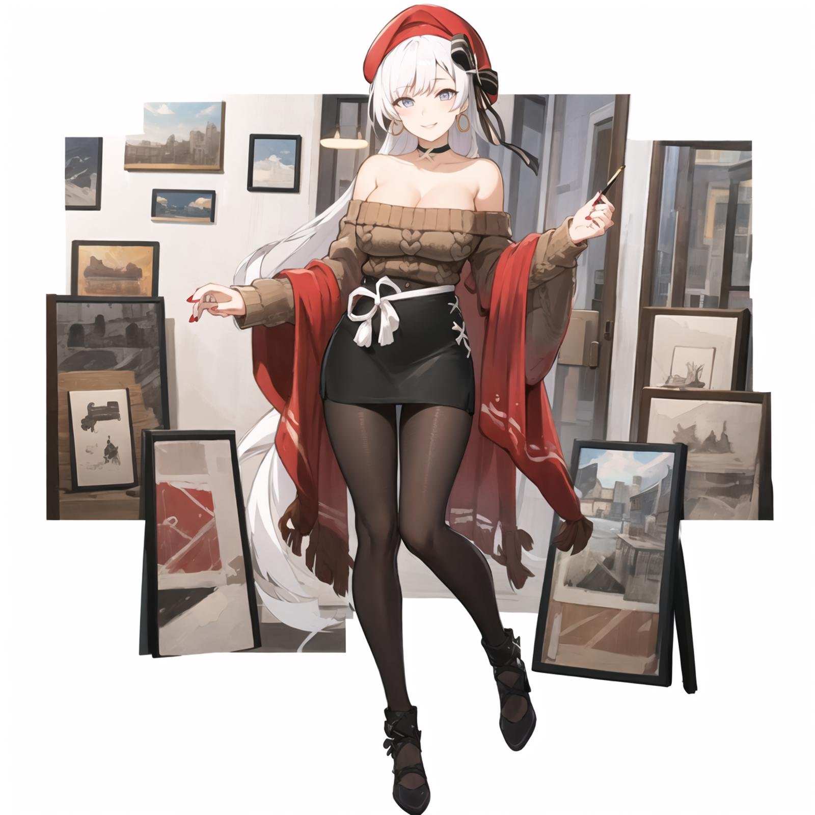 belfastpoki ,  1girl ,  aran sweater by Simisir on Tensor.Art