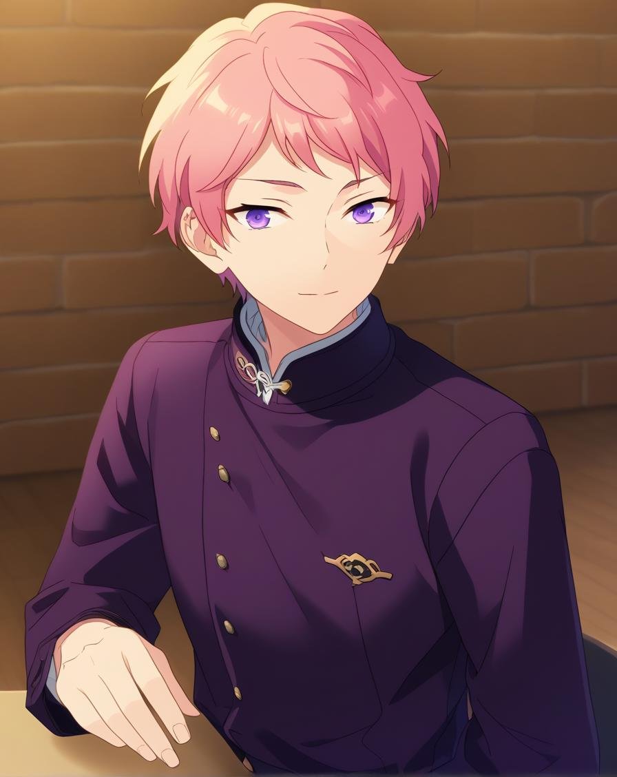 score_9, score_8_up, score_7_up, source_anime, anime screencap, depth of field, rating_safe, BREAK,1boy, solo, yaoi, male focus,looking at viewer, facing viewer, portrait, face focus,itsuki_shu,indoors, <lora:Ensemble_Stars_Characters_LoRA:1>