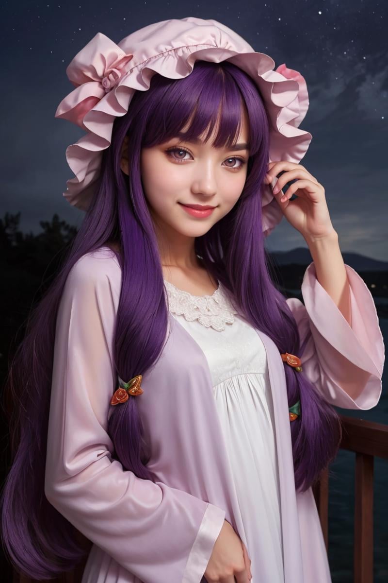 solo,  1girl,  patchouli_knowledge by Patchouli Knowledge on Tensor.Art