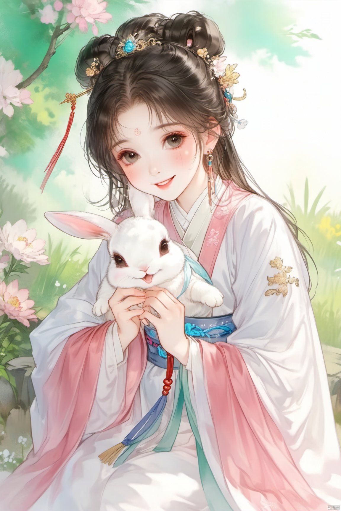 guo_feng,  A girl,  smiling by WUYOU设计 on Tensor.Art