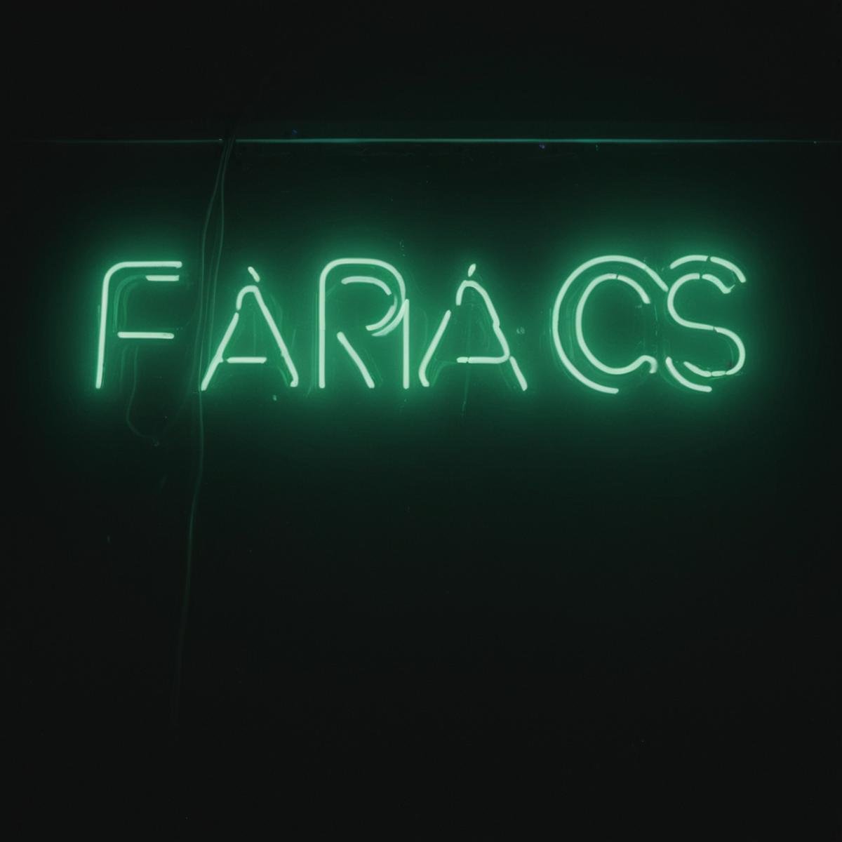 UHD, 4k, ultra detailed, cinematic, a photograph of  <lora:diffused light style:1>A Diffused light of a neon sign that says farmacs in a dark room,monochrome,english text,no humans , realistic, sharp, detailed, classic, 1970's light style, high-key light style, photography, artistic, perfection, diffusion, diffused, soft light, glow, bright, contrast, highlights, halo, glowing ambient light, colorful, cinematic, filmic, high quality photo, diffused light style, epic, beautiful lighting, inpsiring