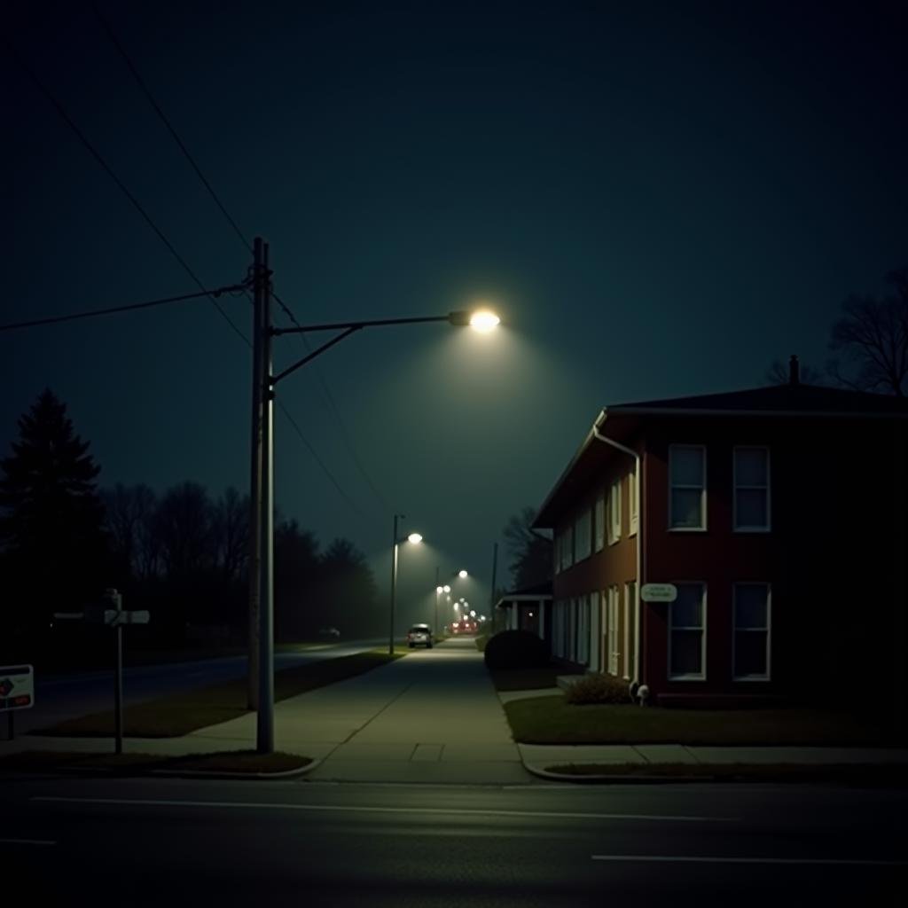 <lora:diffused light style v1:1>A Diffused light of a street at night with a street light and a building,outdoors,sky,no humans,night,building,night sky,scenery,city,light,cityscape,dark,lamppost,city lights,lights , realistic, sharp, detailed, classic, 1970's light style, high-key light style, photography, artistic, perfection, diffusion, diffused, soft light, glow, bright, contrast, highlights, halo, glowing ambient light, colorful, cinematic, filmic, high quality photo, diffused light style