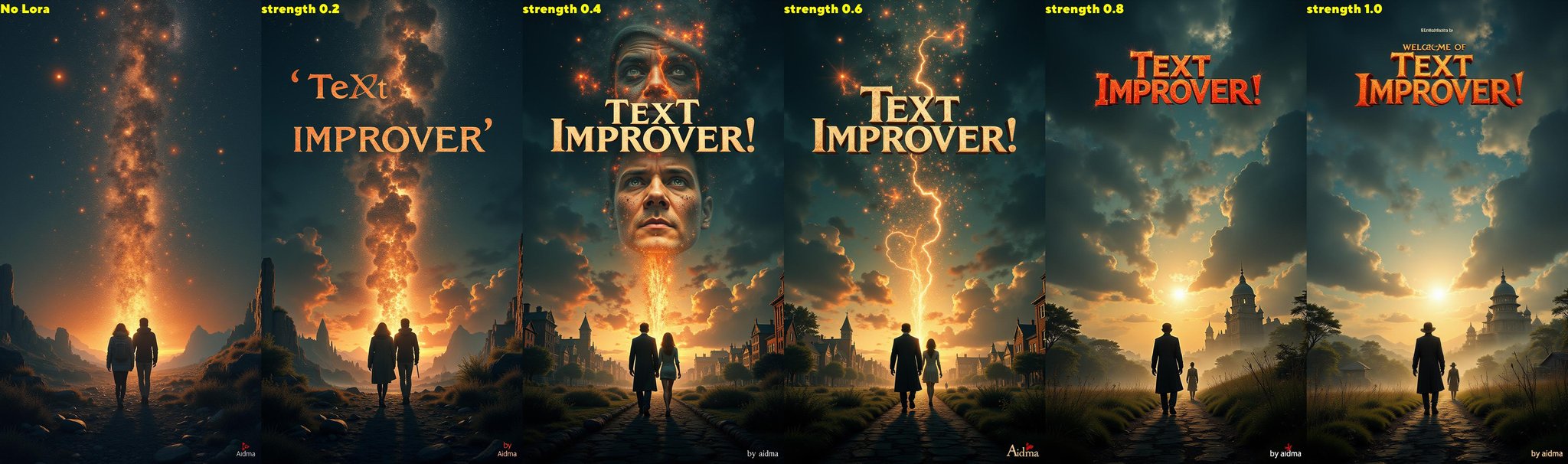 Epic Movie Poster with text:"Text Improver!", an a small text:"by aidma",     , aidmaTextImprover