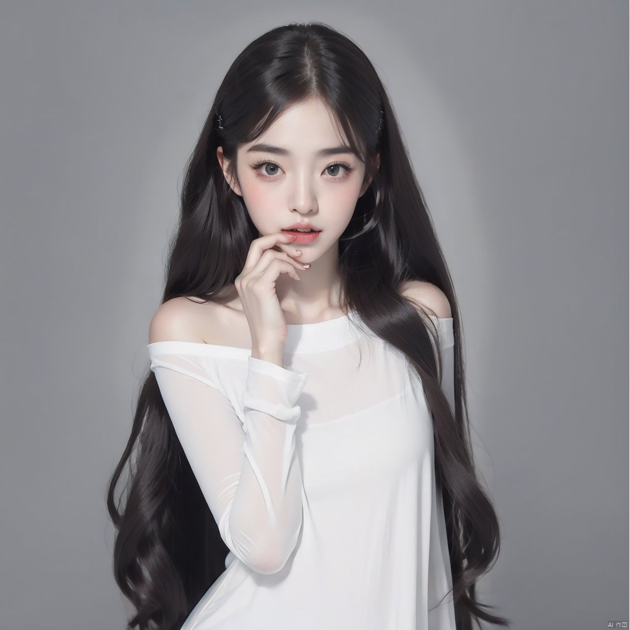 1girl,  solo,  long hair by 宝拉熊 on Tensor.Art