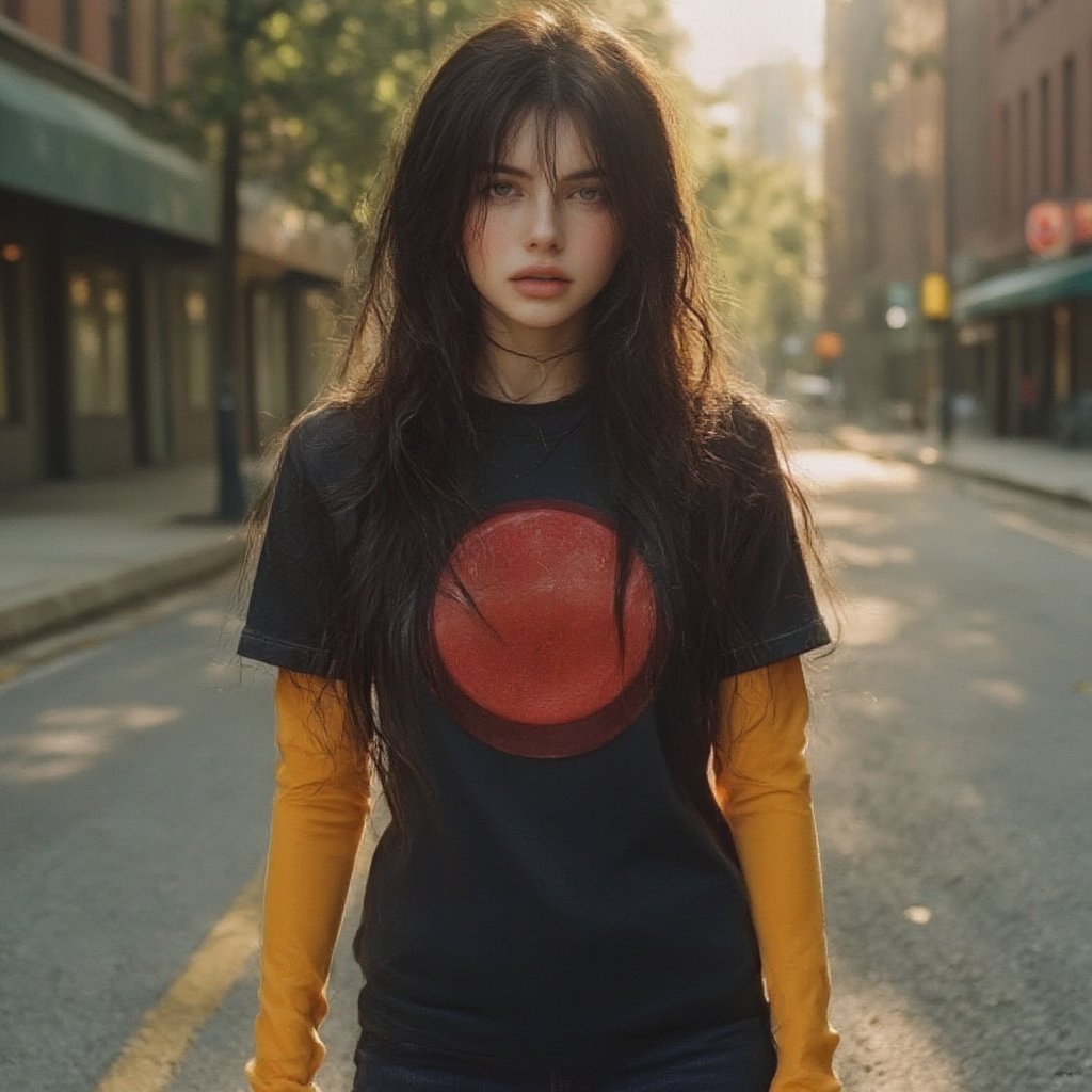 Cuick.Pretty girl,  Long,  straight black hair by Hiperfixie on Tensor.Art