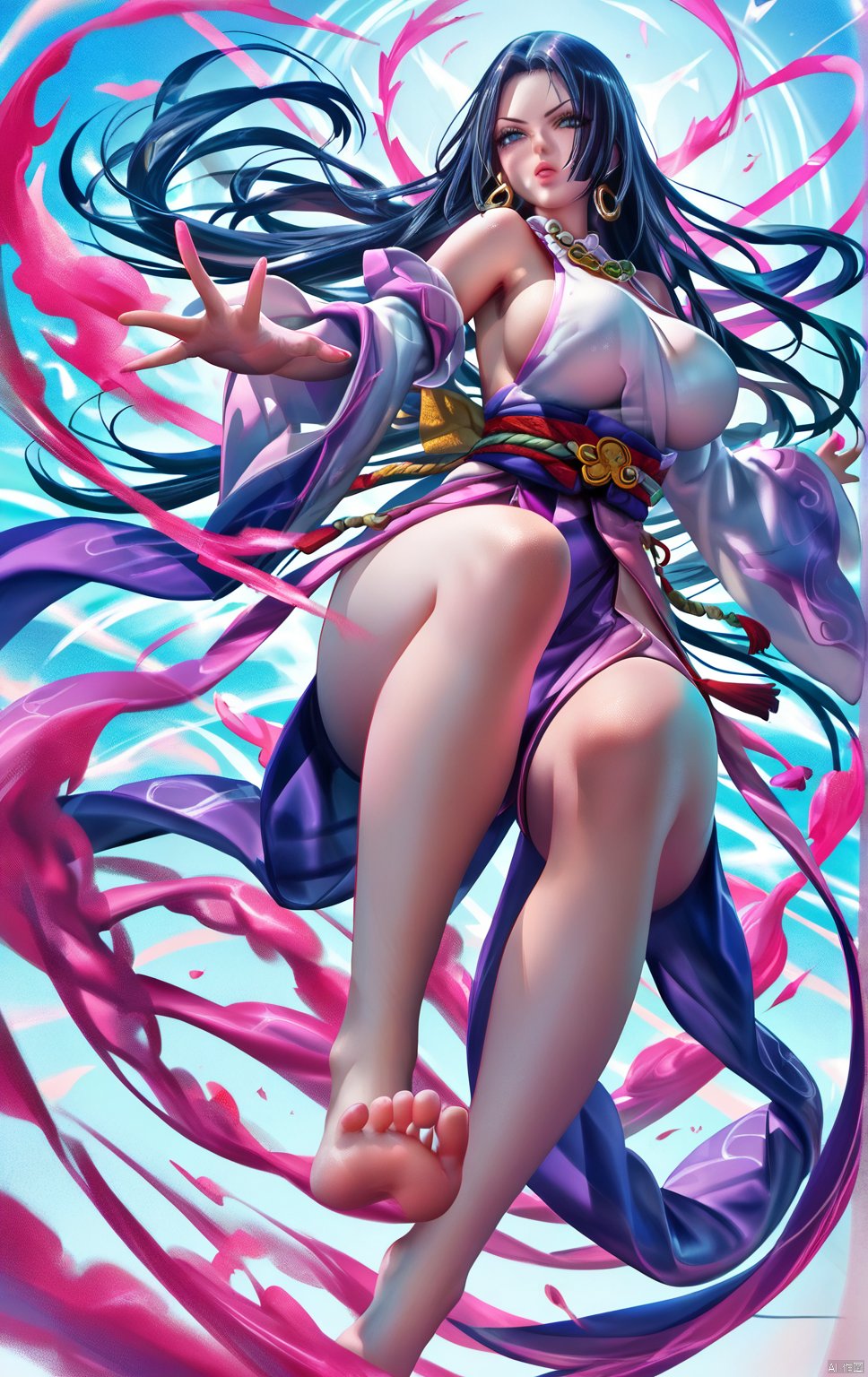 Boa hancock,  close-up,  foot focus by Tianchimp on Tensor.Art