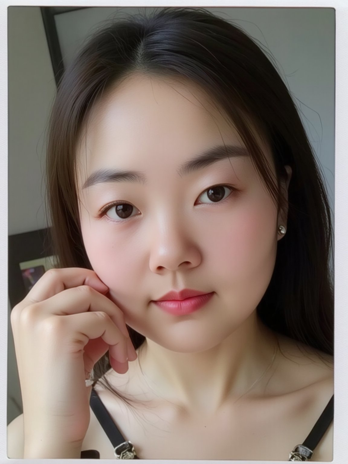 (8K ultra-realistic,  Polaroid film texture: 1.3),  Asian girl close-up portrait by Childhood on Tensor.Art