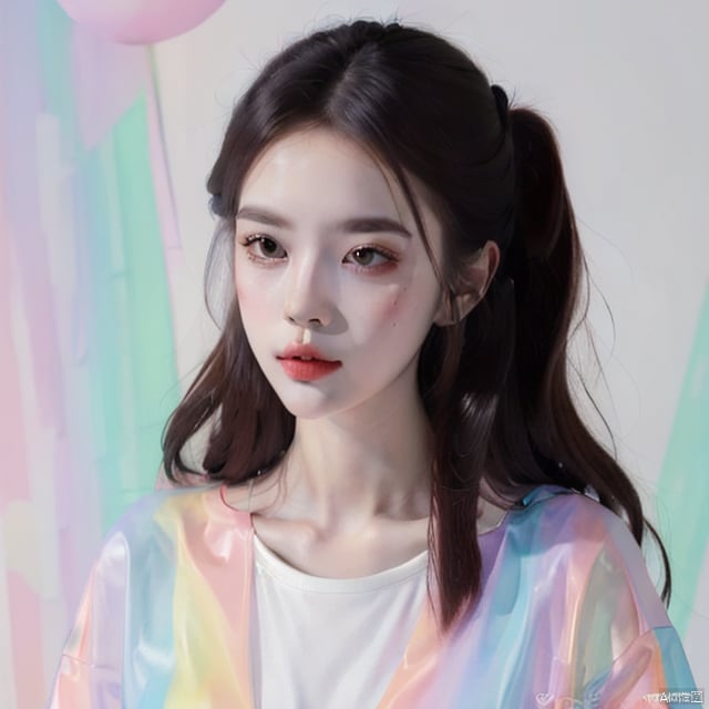 A girl so cool Illustration style,  Illusionary colors,  Colorful by 宝拉熊 on Tensor.Art